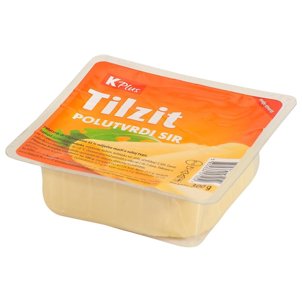 K Plus Tilzit sir 100g - Akcija u trgovini Konzum