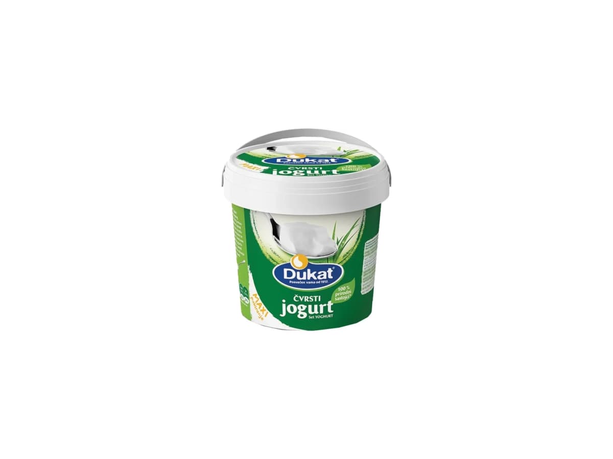 Čvrsti jogurt Dukat 3,2% m.m. 800 g Akcija u trgovini Bakmaz