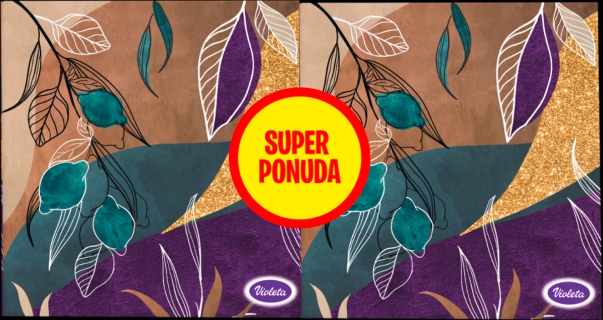 Violeta troslojne papirnate maramice 2x60 kom. - Akcija u trgovini Dm