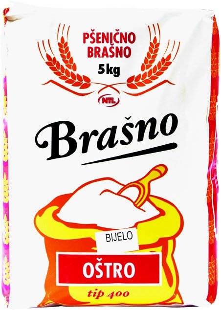 Brašno pšenično T-400 oštro 5 kg NTL - Akcija u trgovini NTL