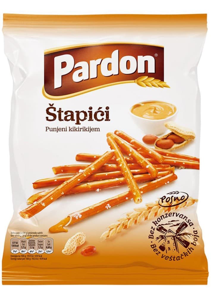 Pardon štapići 210g Akcija u trgovini Vrutak