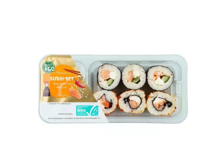 SELECT & GO Premium Sushi 155 g - 185 g Akcija u trgovini Lidl