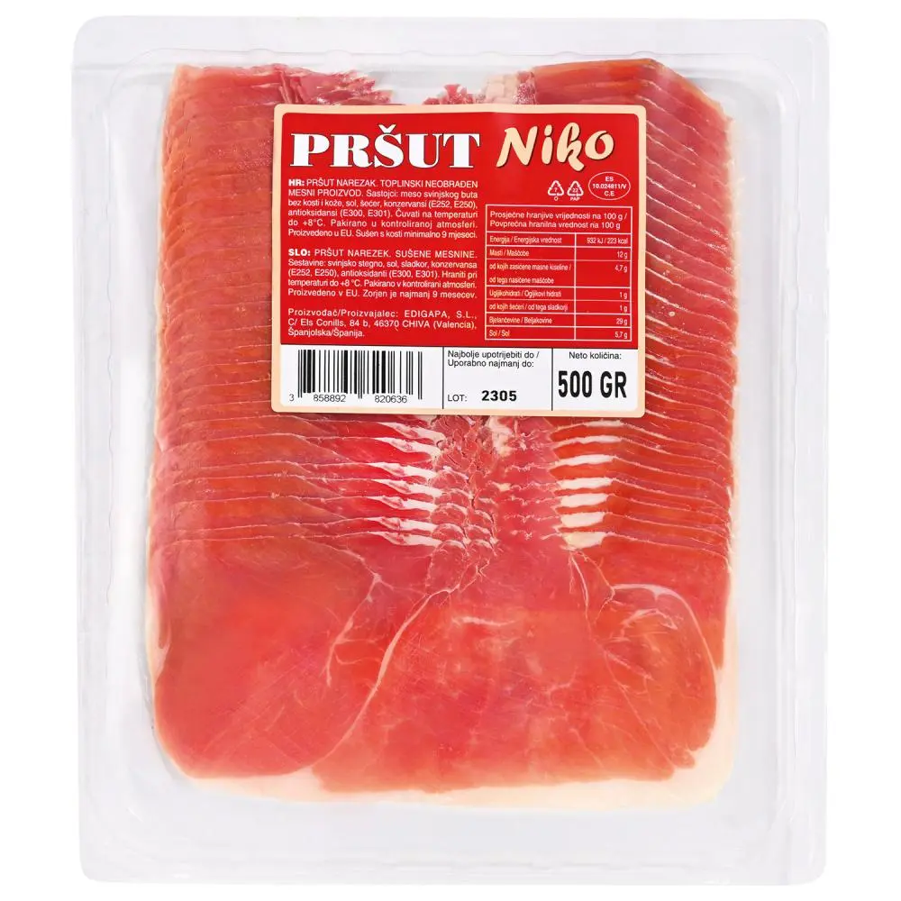 Niko Pršut 500 g Akcija u trgovini Lidl