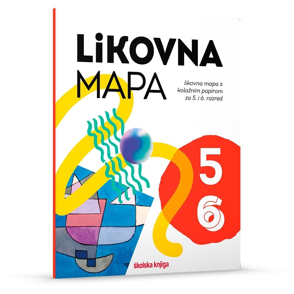 Mapa za likovni s kolaž papirom kom Akcija u trgovini Konzum