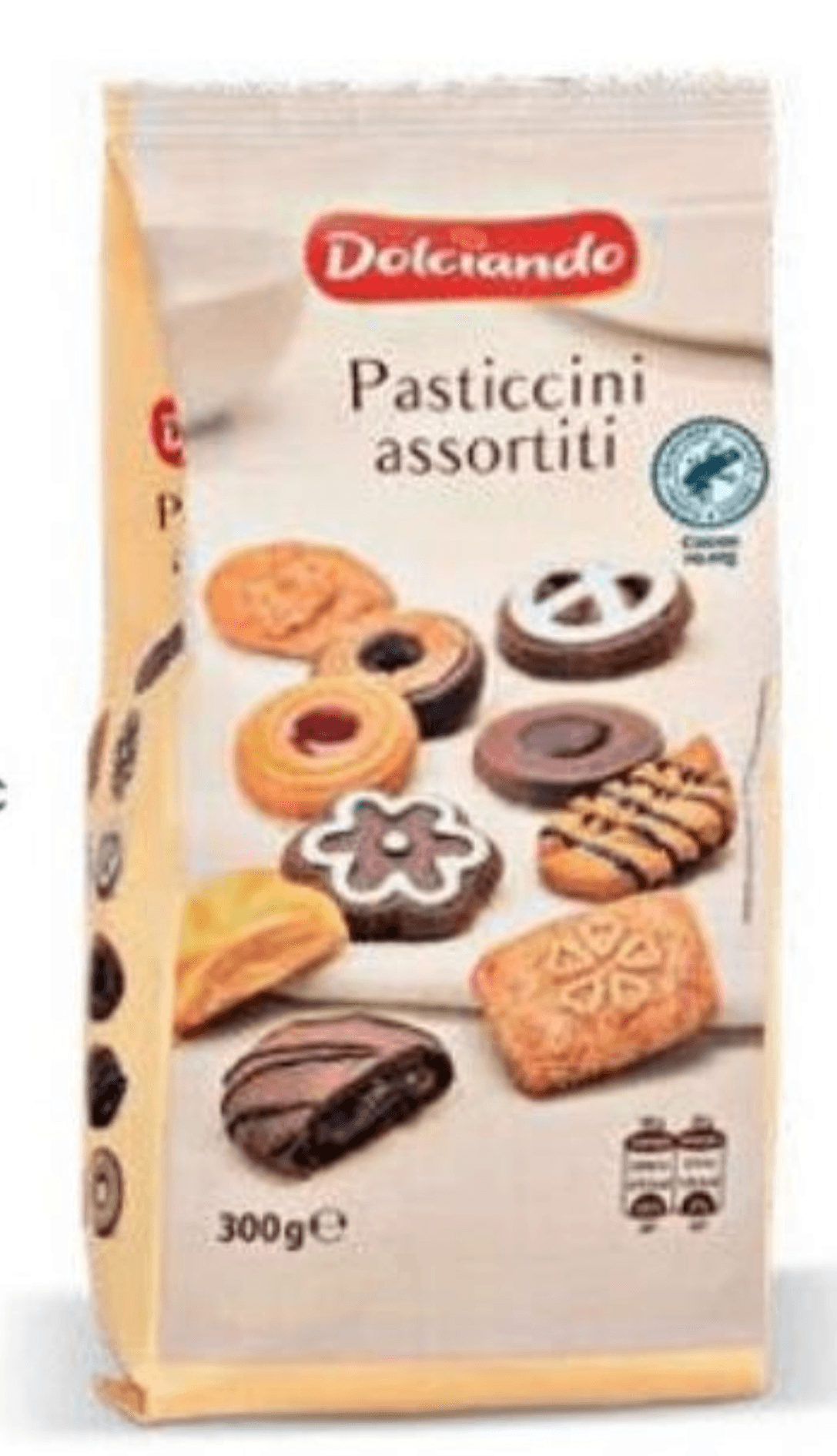 Keksi mix Dolciando 300 g - Akcija u trgovini Eurospin