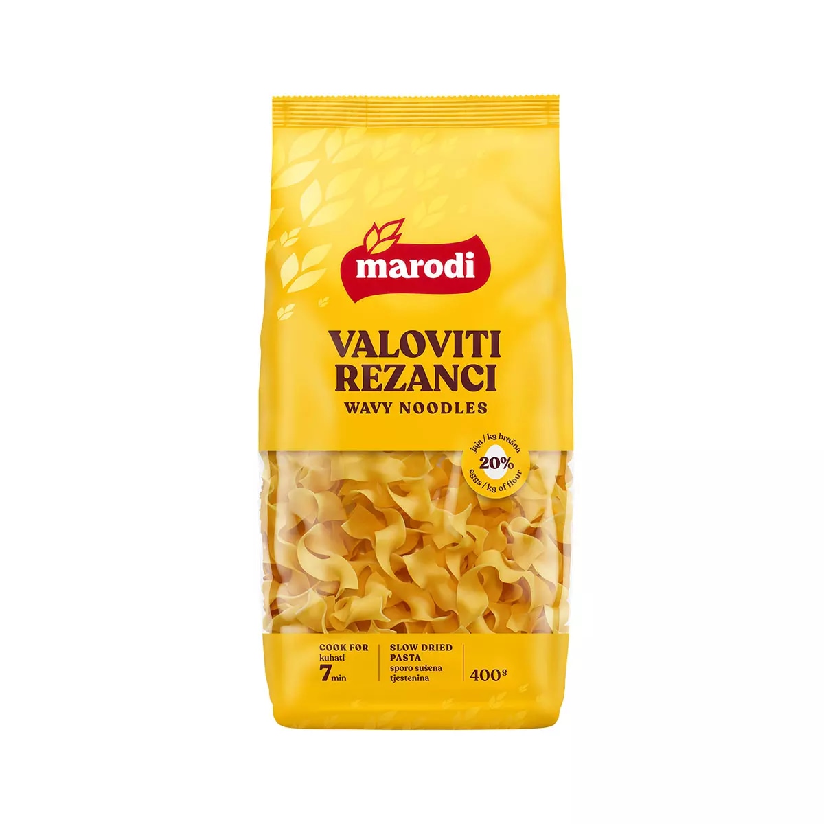 Marodi tjestenina valoviti rezanci s jajima, ribana kašica 400 g - Akcija u trgovini NTL