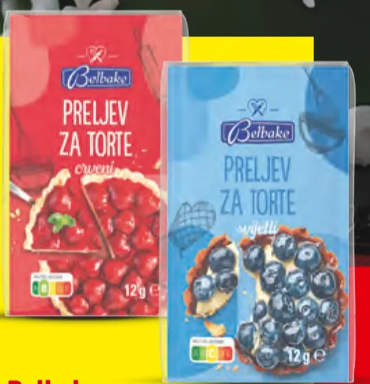 Belbake Preljev za torte 6 x 12 g Akcija u trgovini Lidl