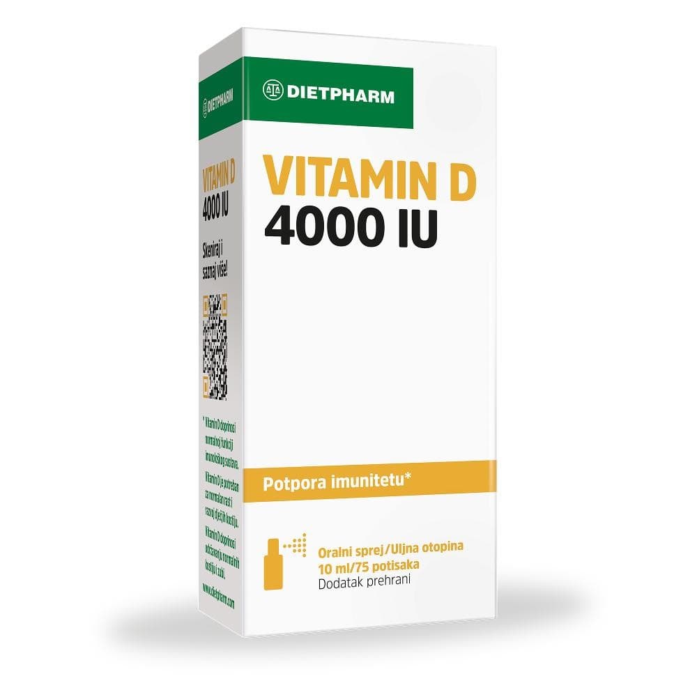 Dietpharm Vitamin D 4000 IU 10 ml Akcija u trgovini Bipa