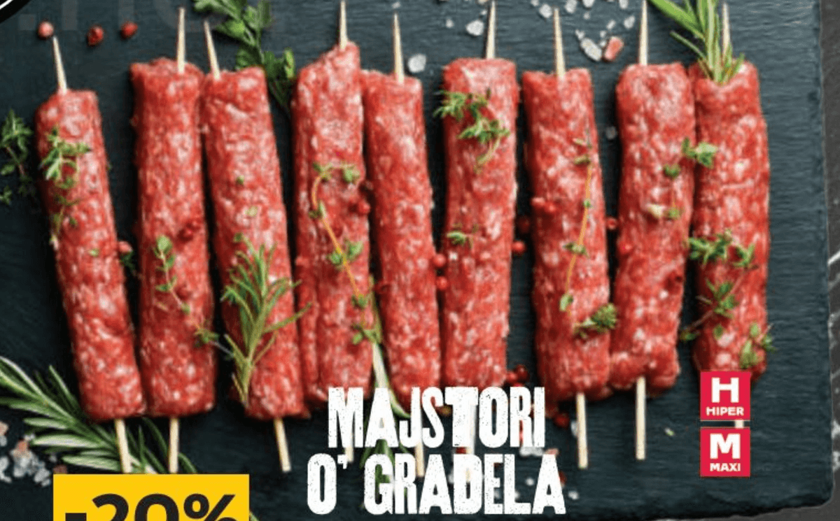 Majstori o' gradela Šiš Ćevapčići 500 g Akcija u trgovini Tommy