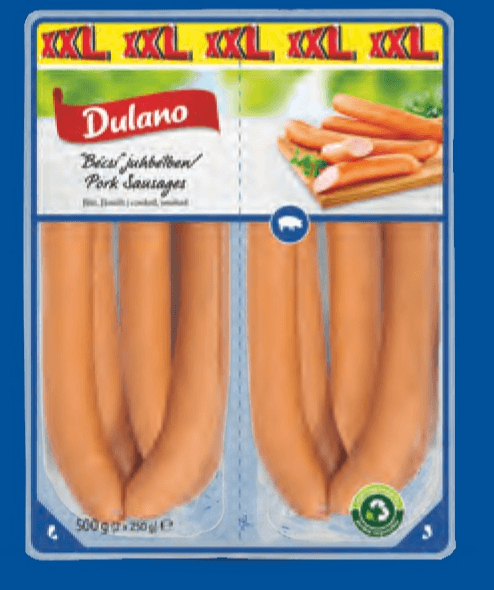 Dulano Dimljene hrenovke XXL 500 g - Akcija u trgovini Lidl