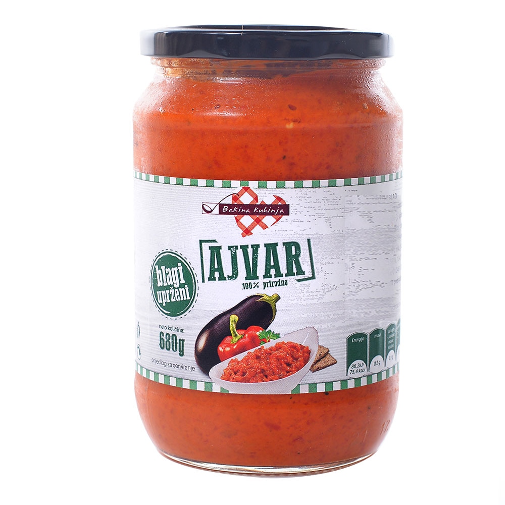 Bakina kuhinja Ajvar blagi 550 g - Akcija u trgovini Stanić Diskont