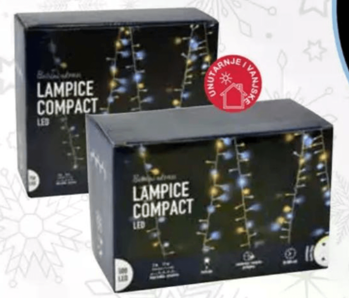 LED božićne lampice COMPACT 500 L, 11 m - Akcija u trgovini Pevex