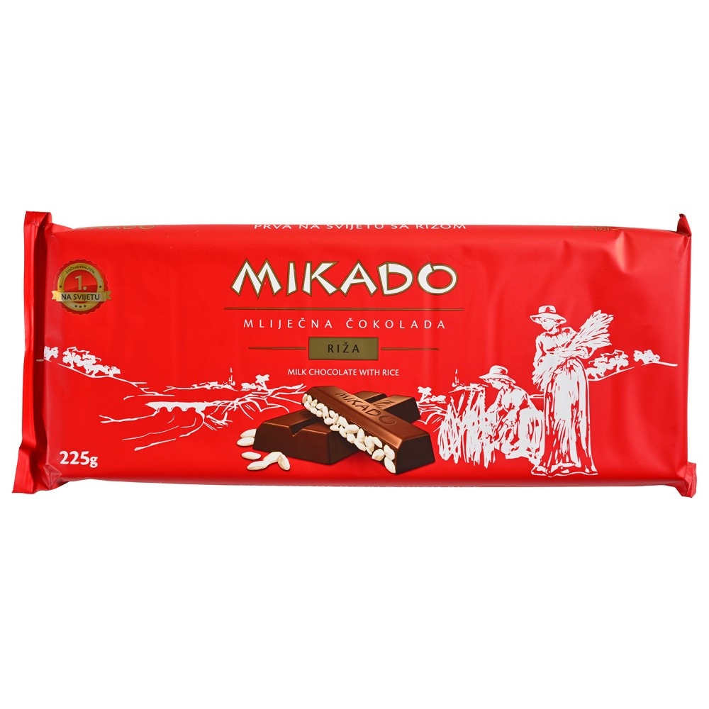Mikado riža čokolada 225 g Kraš Akcija u trgovini Bakmaz