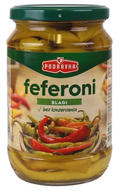 Podravka feferoni 600 g - 630 g Akcija u trgovini KTC