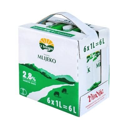 Vindija trajno mlijeko 6 x 1 l Akcija u trgovini KTC