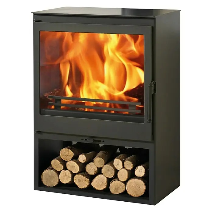 Kamin na drva 'Thalia Luna' d 51,5 x š 51,4 x v 81,6 cm, Ø dimovodne cijevi 12 cm, za prostorije do 200 m³ Akcija u trgovini Bauhaus
