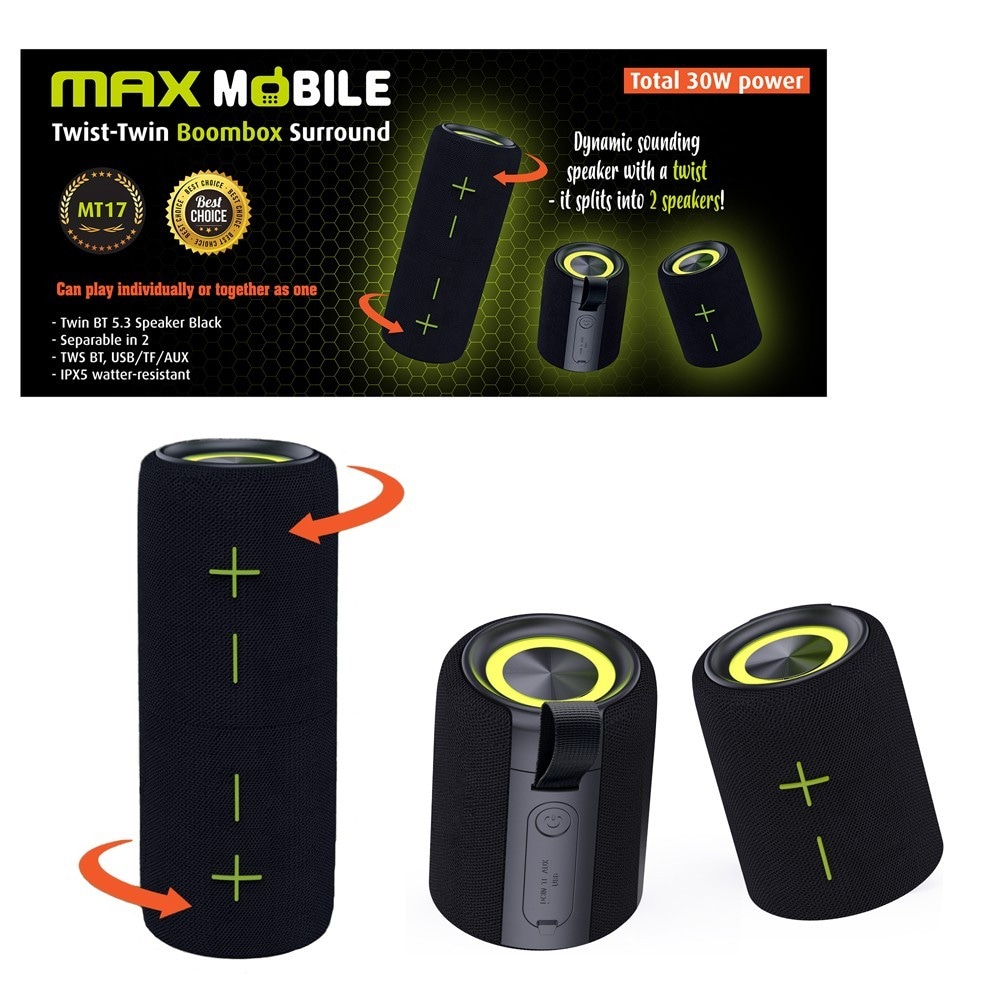 Bluetooth zvučnik maxmobile MT17 TWS - Akcija u trgovini KTC
