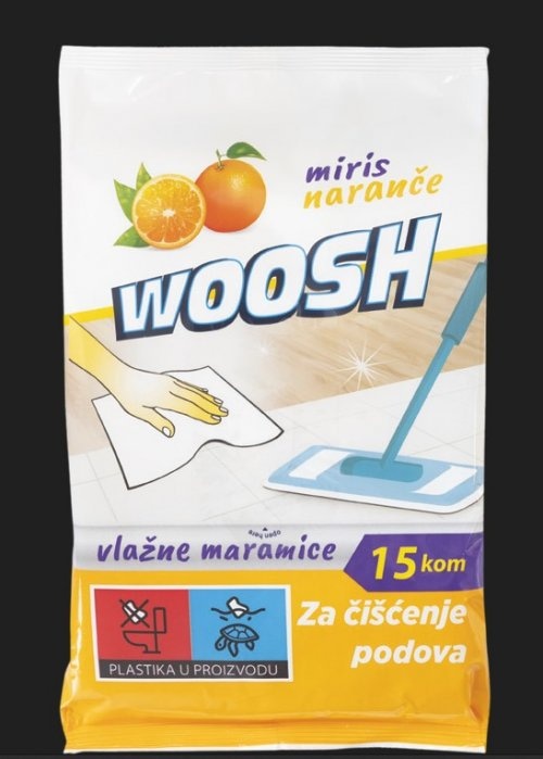 Woosh Vlažne maramice za čišćenje podova 1 pak - Akcija u trgovini NTL