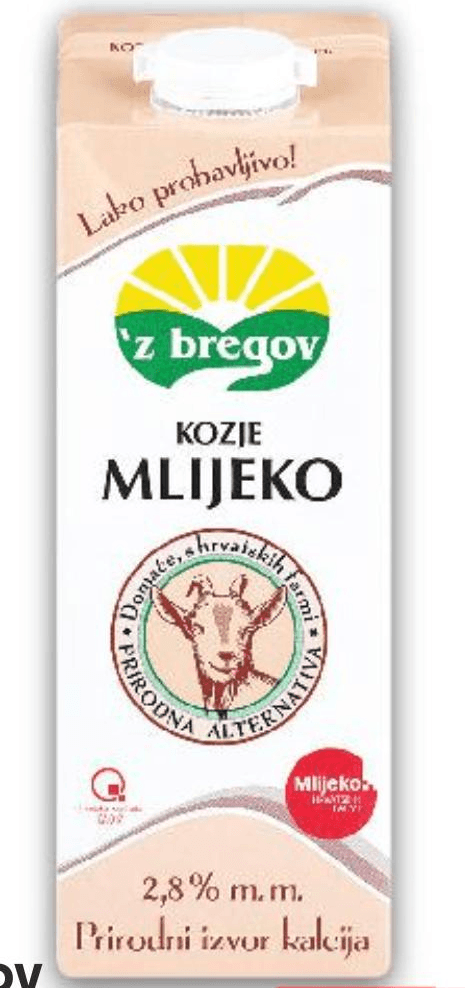 'Z BREGOV Trajno kozje mlijeko 1 L Akcija u trgovini Kaufland