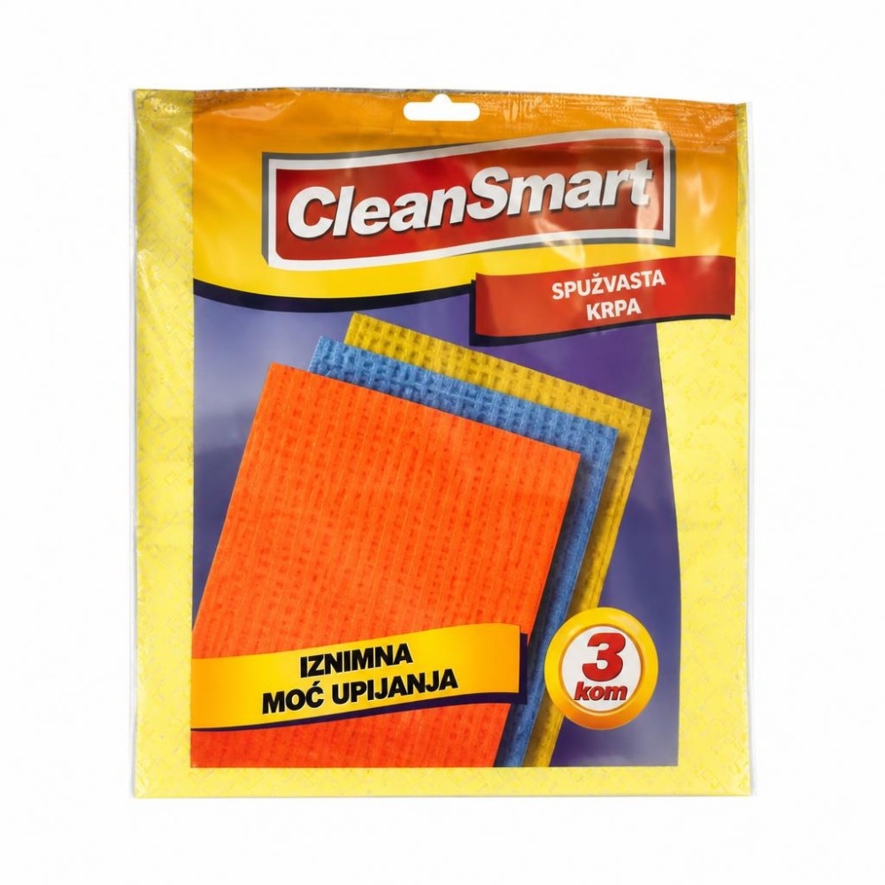 Clean Smart spužvasta krpa 16 x 17 cm 3/1 Akcija u trgovini Pivac