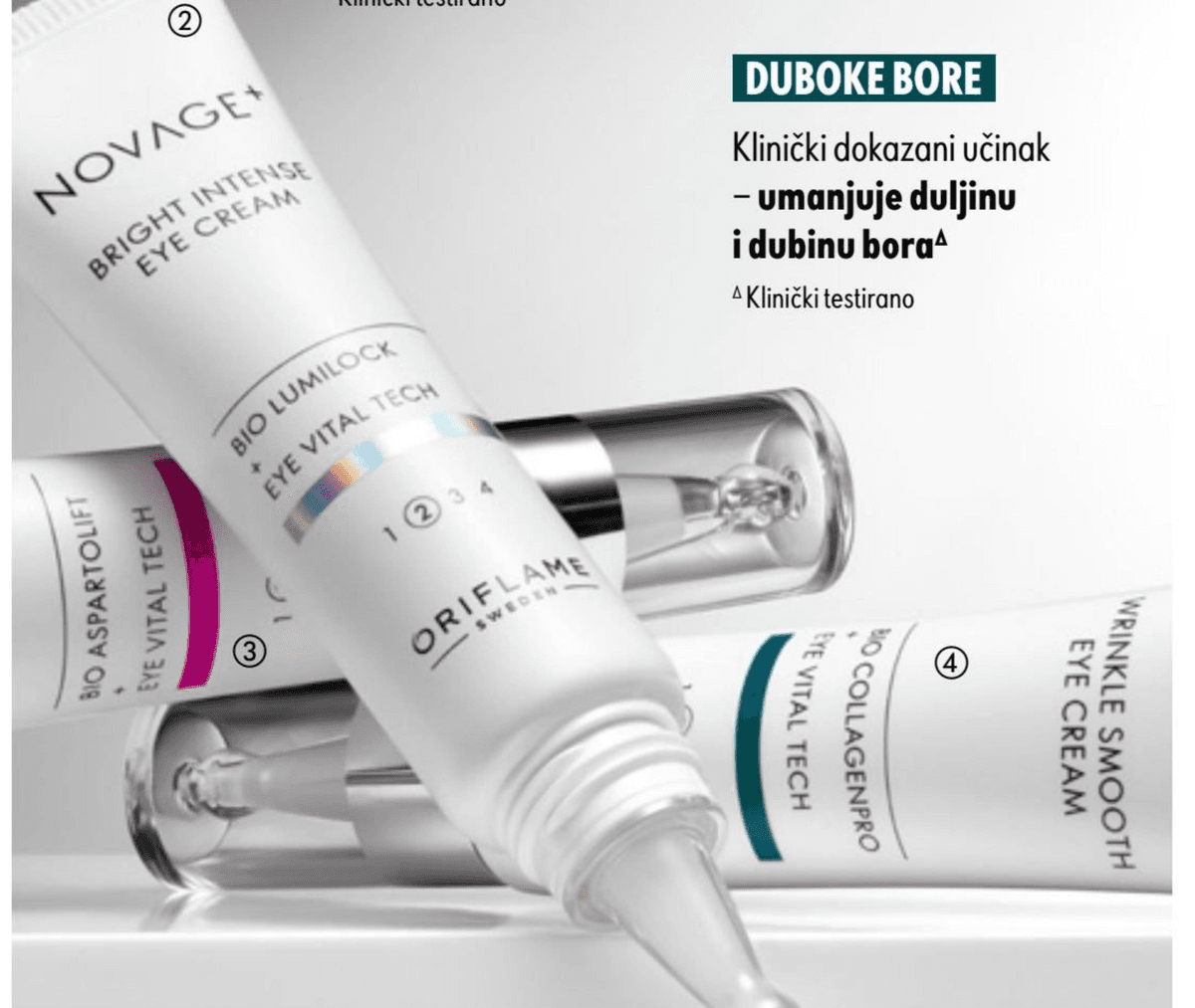 Novage+ Lift + Firm krema za područje oko očiju 15 ml Akcija u trgovini Oriflame