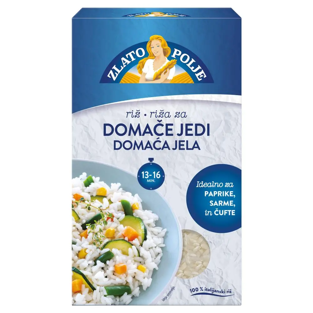 Riža za domaća jela Zlato Polje 1,2 kg Akcija u trgovini Spar