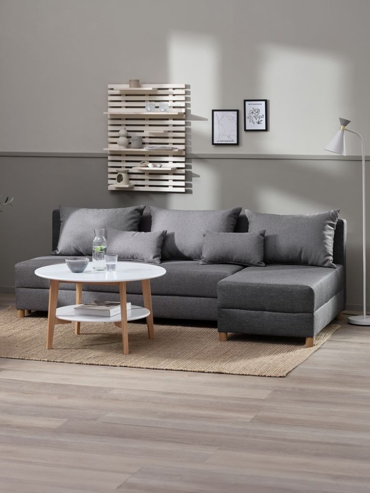 Hampen trosjed s produĆŸetkom za noge Ć 214xV69xDub81/122 cm - Akcija u trgovini Jysk