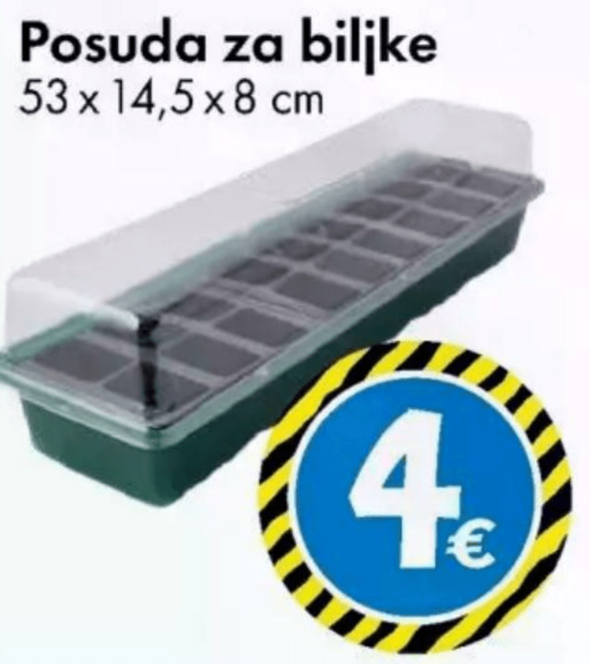 Posuda za biljke 53 x 14,5 x 8 cm - Akcija u trgovini Tedi