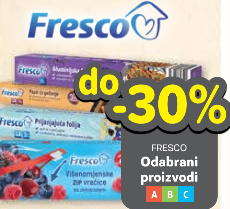 Fresco odabrani proizvodi Akcija u trgovini Plodine