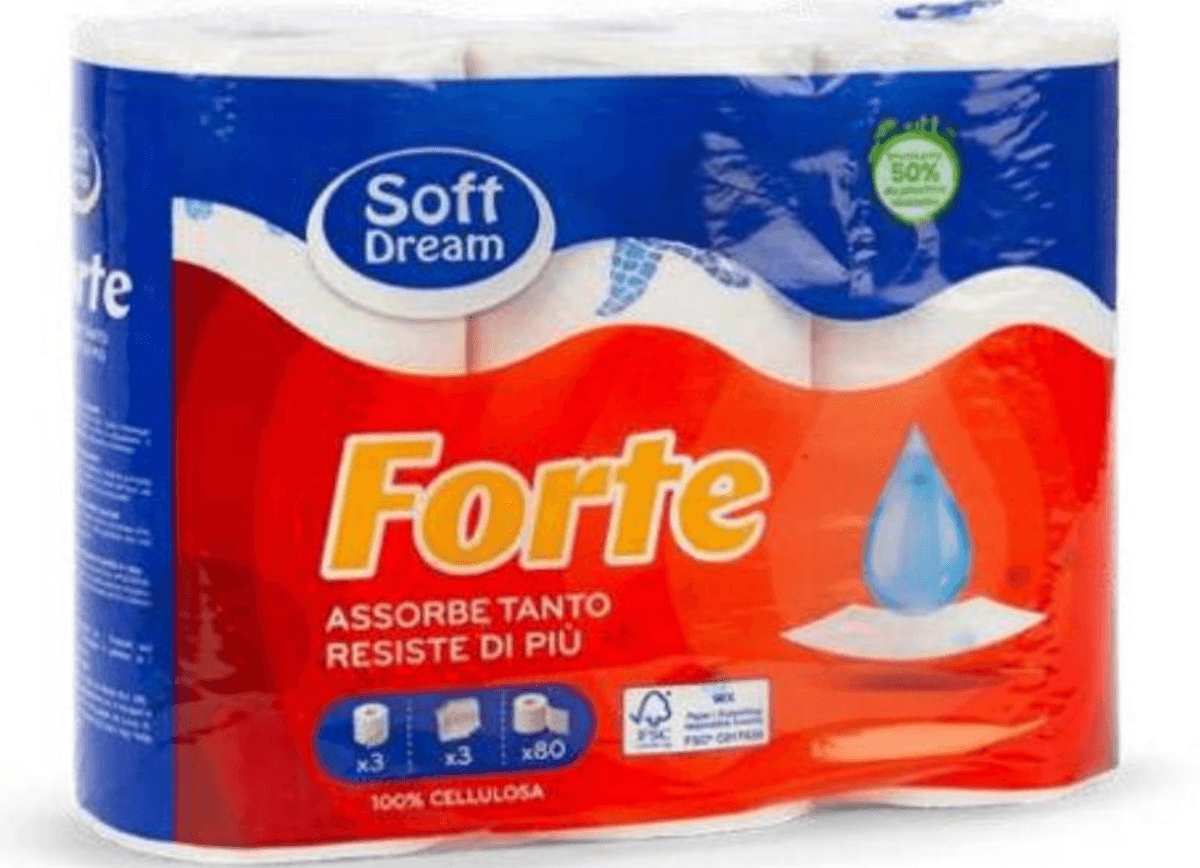 Papirnati ručnici Forte 3 role Soft Dream Akcija u trgovini Eurospin