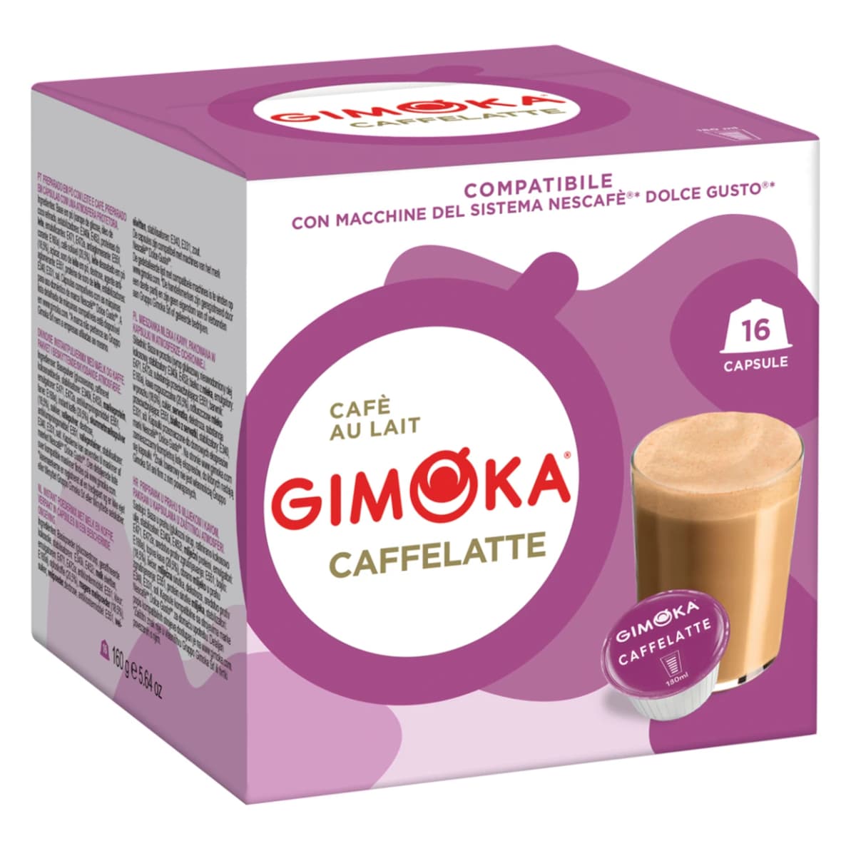 Gimoka kapsule dolce gusto cortado, caffe latte 160g Akcija u trgovini 365 Market
