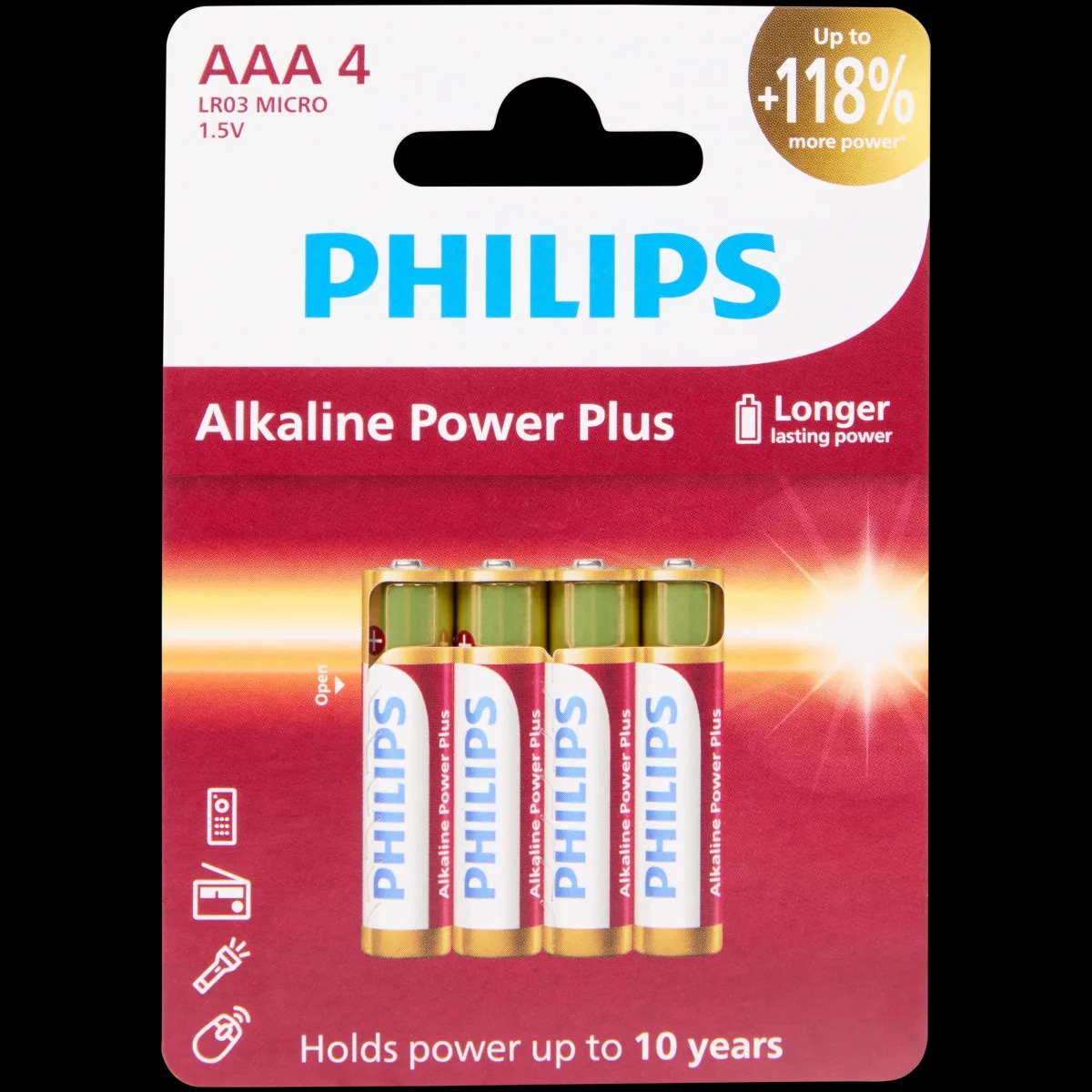 Philips Alkaline Power Plus AAA baterije 4 kom Akcija u trgovini Action