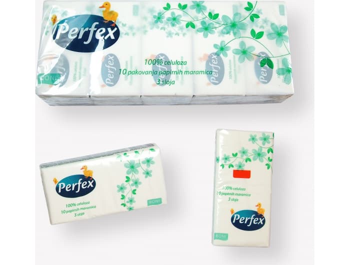 Maramice Perfex 3-sloja 1 pakiranje Akcija u trgovini Boso