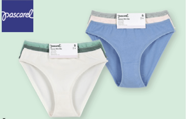 Ženske mini slip gaće Pascarel 3 komada u pakiranju, 1 pak - Akcija u trgovini Spar