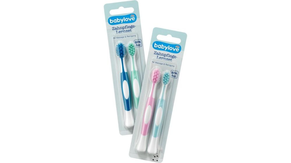 babylove set za prvu njegu zuba 2 kom. - Akcija u trgovini Dm