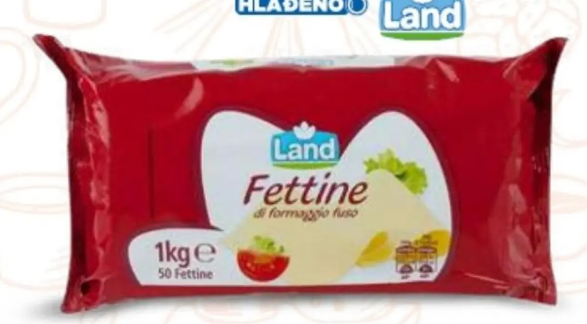 Topljeni sir listići 1 kg Land Akcija u trgovini Eurospin