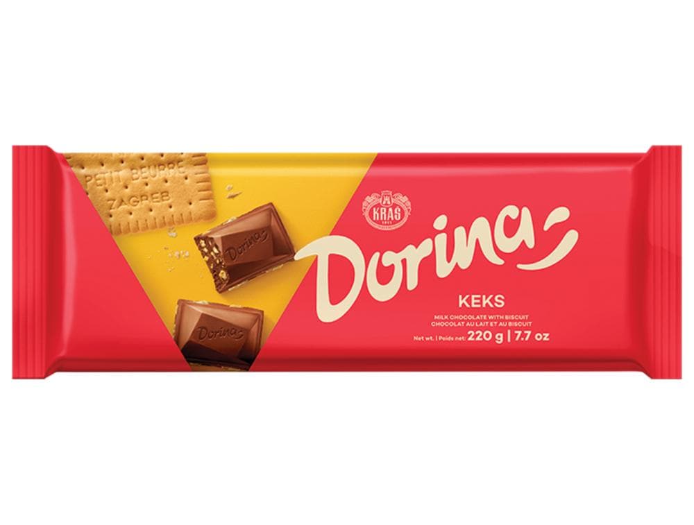 KRAŠ Dorina čokolada riža/keksi 220g Akcija u trgovini Pivac