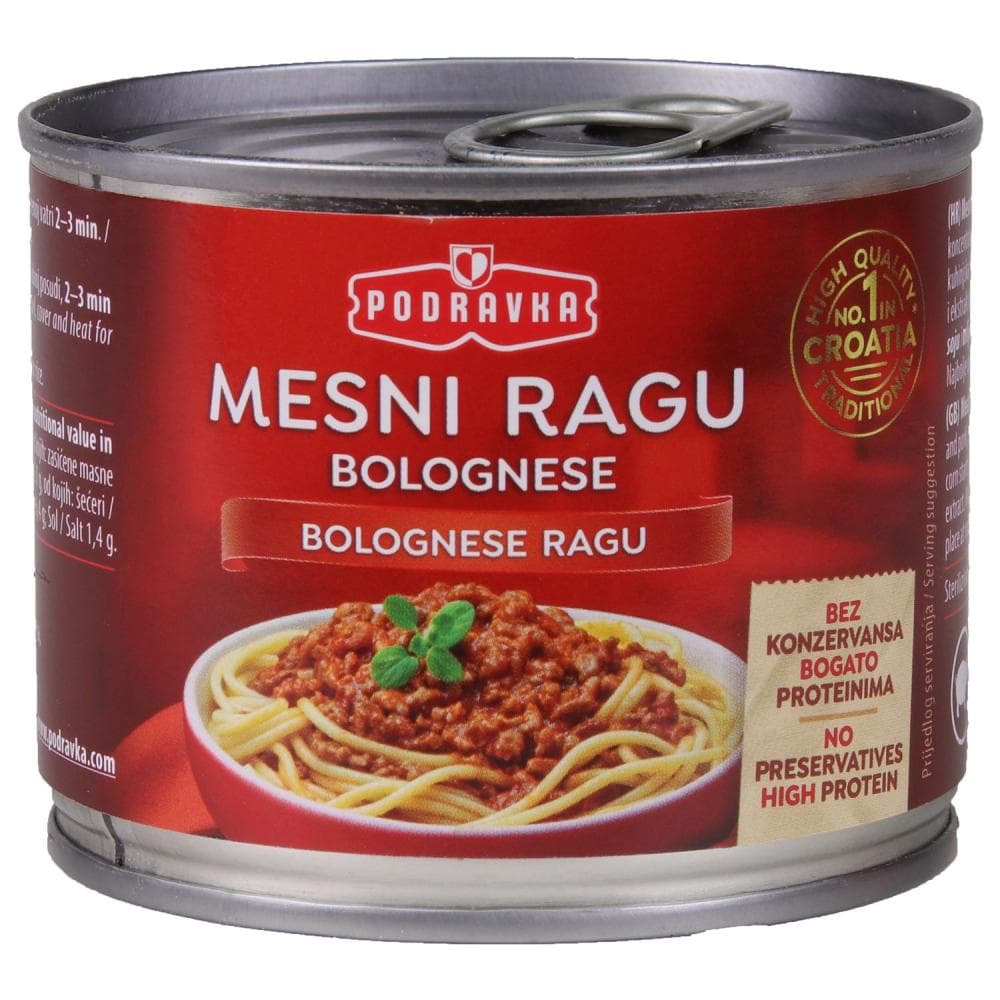 Podravka mesni ragu 200 g Akcija u trgovini Bakmaz