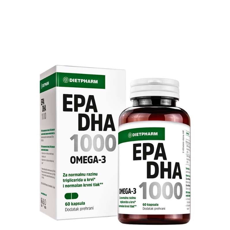 Dietpharm EPA DHA 1000 60/1 Akcija u trgovini Bipa