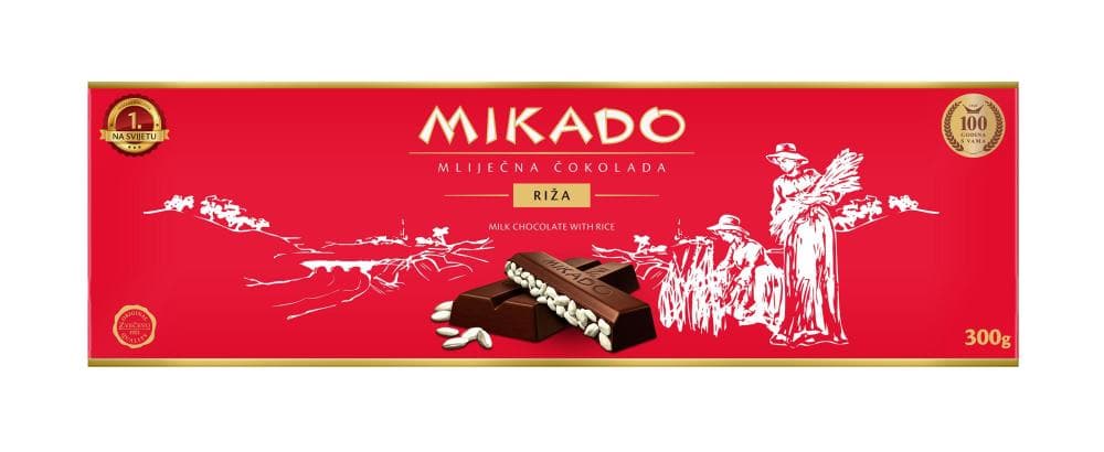 Mikado čokolada s rižom 300 g Akcija u trgovini KTC