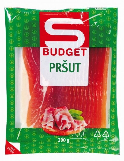 Pršut narezak 200 g S Budget Akcija u trgovini Spar