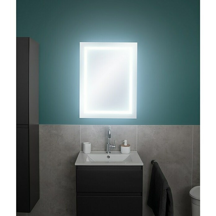 Ogledalo s LED rasvjetom š 60 x v 80 cm SPACE - Akcija u trgovini Bauhaus
