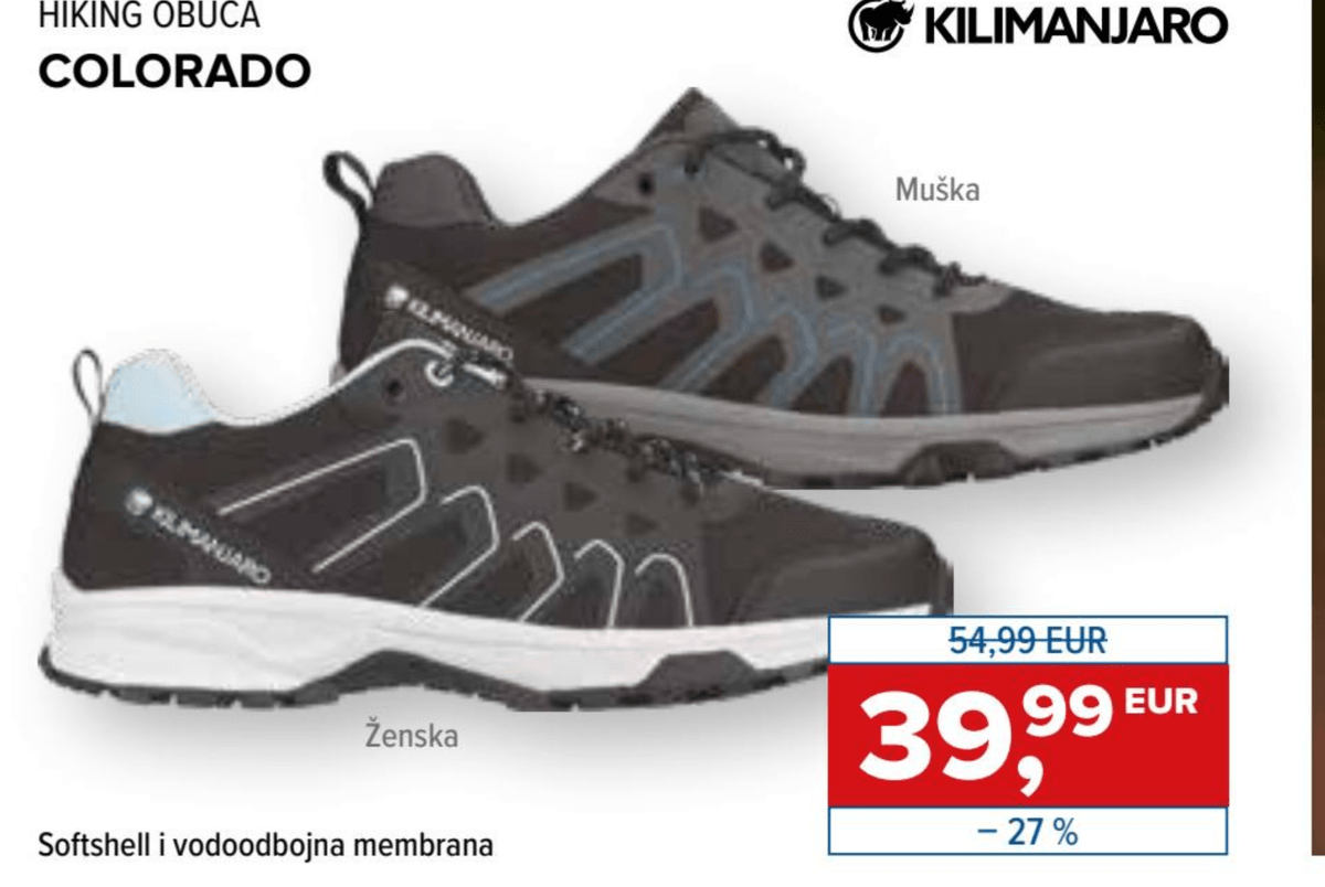 Kilimanjaro Hiking obuća Colorado - Akcija u trgovini Hervis