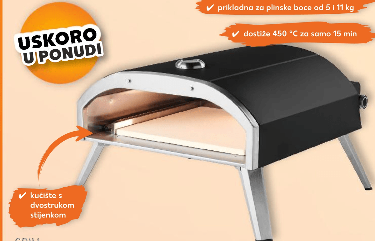 Pećnica za pizzu komad GRILL MEISTER - Akcija u trgovini Kaufland