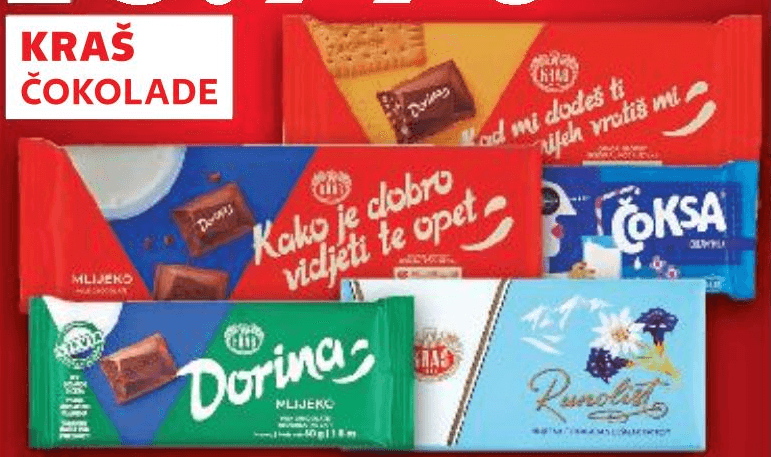 Kraš Čokolade - Akcija u trgovini Kaufland