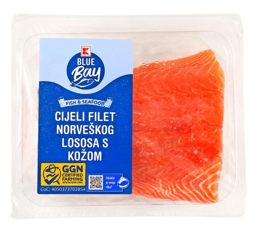 Blue Bay filet lososa sa kožom 1 kg Akcija u trgovini Kaufland