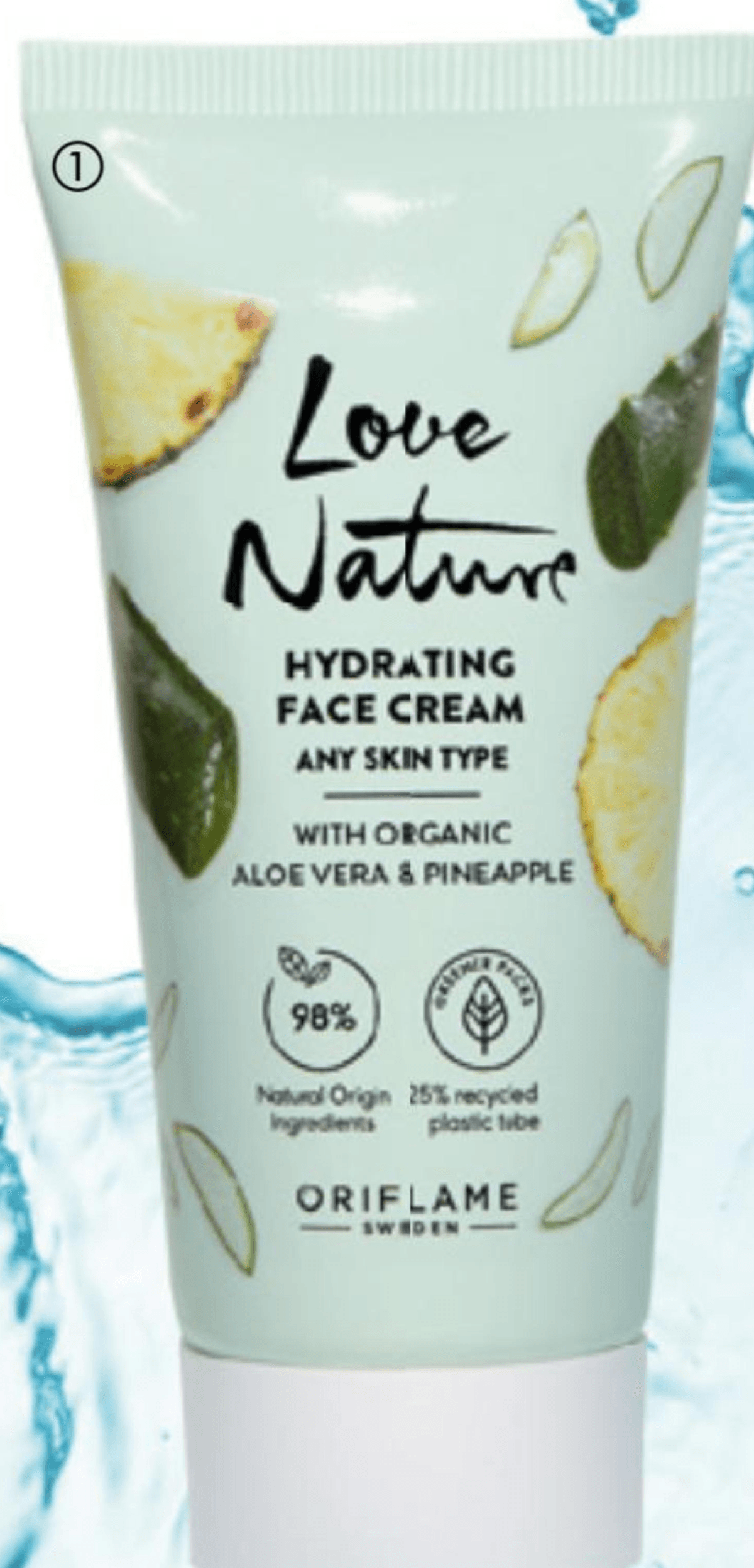 Love Nature Hydrating krema za lice s organskom aloe verom i ananasom 50 ml ORIFLAME - Akcija u trgovini Oriflame
