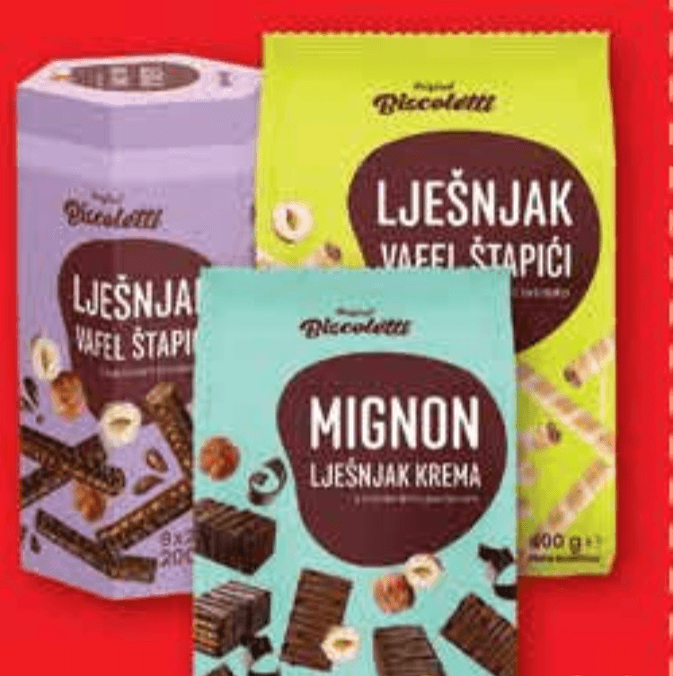 Biscoletti Napolitanke i vafli 200 - 400 g - Akcija u trgovini Plodine