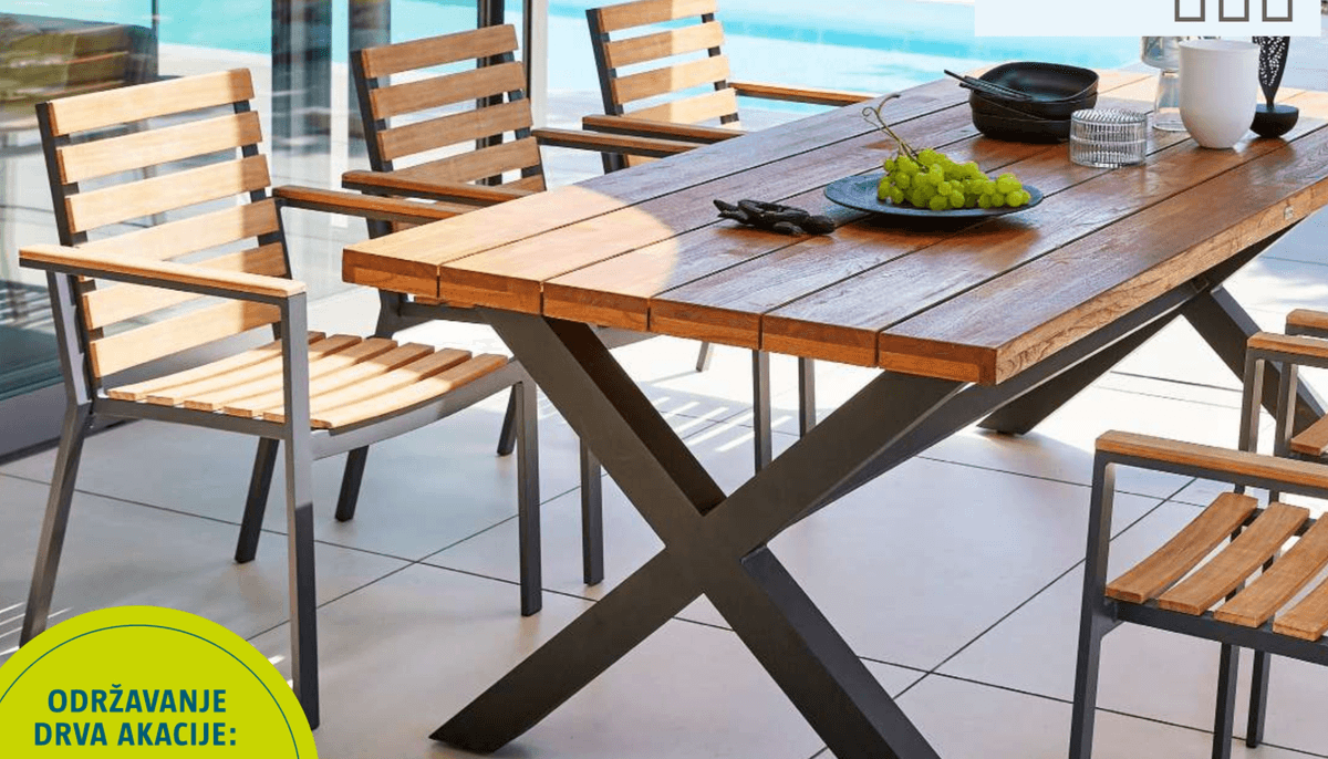 Kombinacija 1: stol i 6 x stolica 7-dijelni set sunfun - Akcija u trgovini Bauhaus
