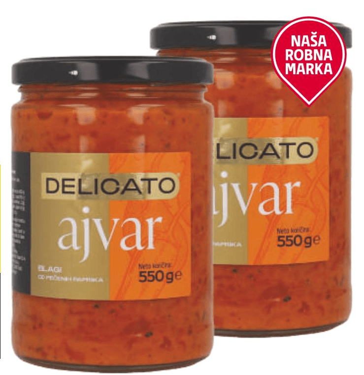 Delicato Ajvar 550 g - Akcija u trgovini Tommy
